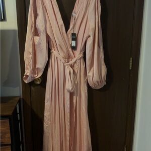 Fashion Nova Blush Pink Belle Maxi Women's Gown